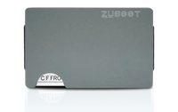 Thumbnail for grey aluminum mens wallet | slim front pocket wallet