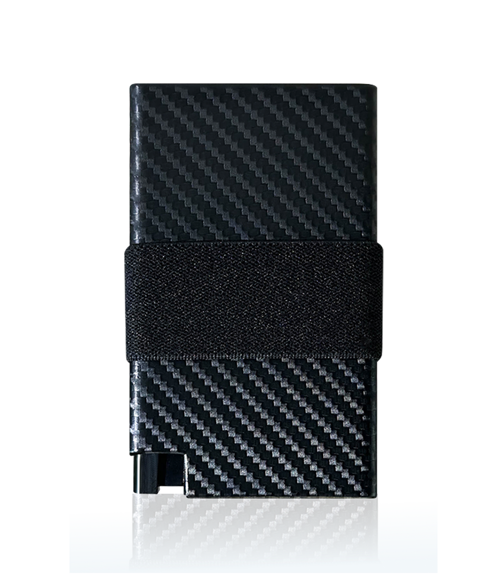 Carbon Fiber RFID Wallet with Pop Up for Cards | Black Carbon Fiber Wallet for men | Slim Wallet for Men