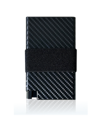 Thumbnail for Carbon Fiber RFID Wallet with Pop Up for Cards | Black Carbon Fiber Wallet for men | Slim Wallet for Men