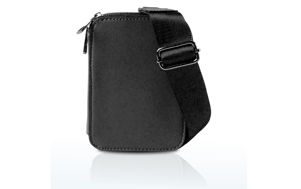 black sling bag for men
