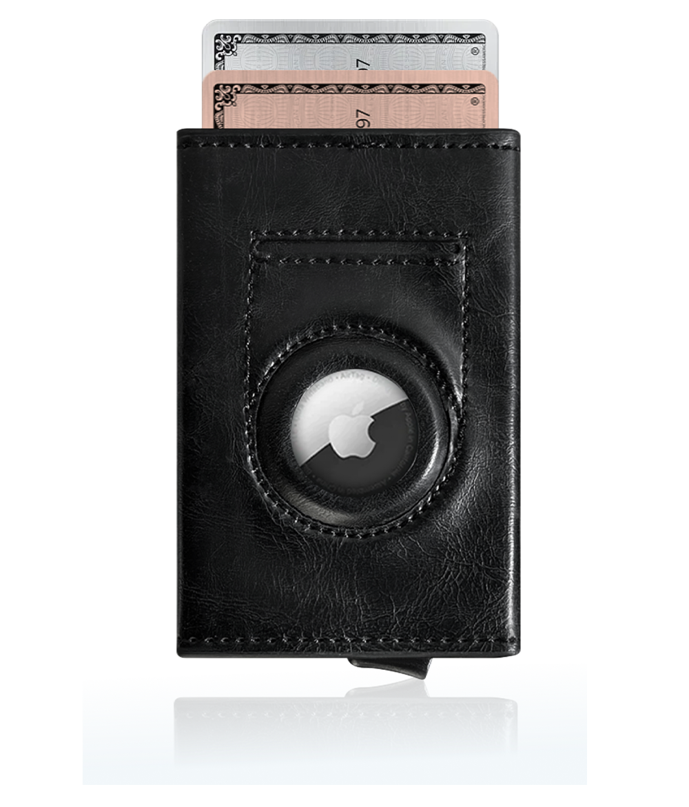 leather airtag wallet for men